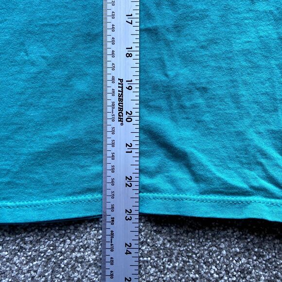VINTAGE ONEITA CAPE COD GRAPHIC T-SHIRT TURQUOISE USA MEDIUM WOMENS - Picture 6 of 6
